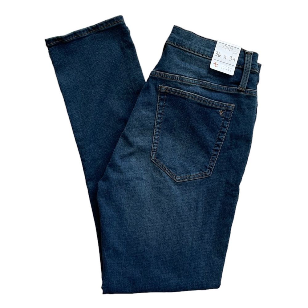 NWT TRUE CRAFT Men’s Athletic Straight Leg Denim Jeans Size 36 X 34